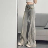 Quần Jeans Ống Loe Vá 2.025 Nữ – Retro Rách, Rộng Rãi, Thon Gọn, Không Nóng Bỏng 7