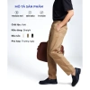 Quần kaki nam ICONDENIM ống suông che khuyết điểm, vải bền màu, giá 409k 2