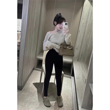 Quần Legging Cạp Chữ Hộp Ống Free Size 45-65kg Giá Ưu Đãi 187.200₫