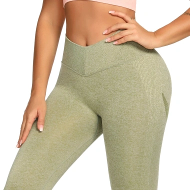 Quần legging thể thao nữ sọc cao eo, ôm chuẩn, thích hợp yoga và chạy bộ, chỉ 274.320₫ 2