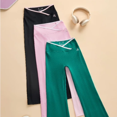 Quần Leggings Ống Loe Nữ Cạp Cao Yoga Tập Nhẹ CORÈLE Askin Allure SLD203A 538.200đ 2