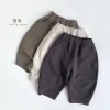 Quần nỉ dài ống rộng S62 mềm thoải mái, dày dặn cho bé trai và bé gái mùa thu đông 5