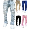 Quần ống đứng denim nam co giãn, vải dày bền, phong cách đường phố Âu Mỹ - Hot Instagram, giảm giá 20%