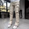 Quần ống đứng denim nam co giãn, vải dày bền, phong cách đường phố Âu Mỹ - Hot Instagram, giảm giá 20% 5