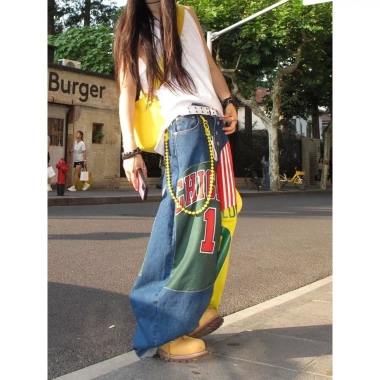 Quần ống rộng thời trang Hip Hop phong cách Mỹ, miếng dán in hình, kích thước lớn Giá 435.021₫ 5 Quần ống rộng thời trang Hip Hop phong cách Mỹ, miếng dán in hình, kích thước lớn Giá 435.021₫ 5