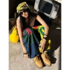 Quần ống rộng thời trang Hip Hop phong cách Mỹ, miếng dán in hình, kích thước lớn Giá 435.021₫ 7