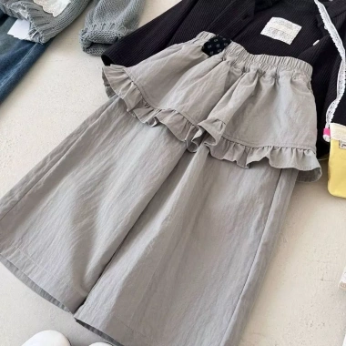 Quần ren Hàn Quốc ống rộng mùa xuân thu cho bé gái - Giá ưu đãi 372.896₫