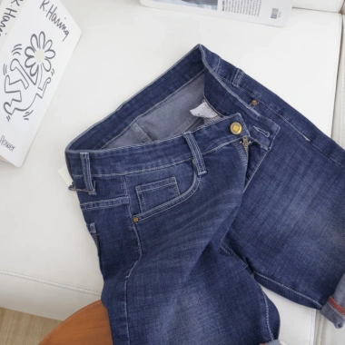 Quần short jean nam cao cấp JS116 - ngắn gối, chống bay màu, co giãn, thoải mái hè