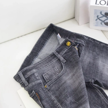 Quần short jean nam cao cấp ngắn trên gối, chống bay màu, co giãn, thoải mái mùa hè 3