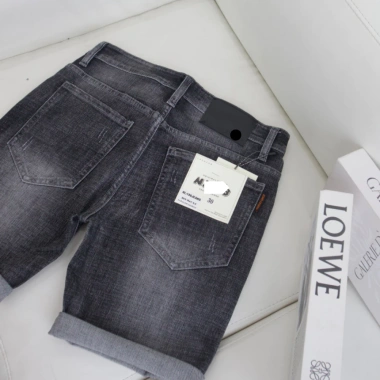 Quần short jean nam cao cấp ngắn trên gối, chống bay màu, co giãn, thoải mái mùa hè 5