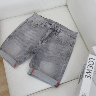 Quần short jean nam cao cấp ngắn trên gối, chống bay màu, co giãn, thoải mái mùa hè 6