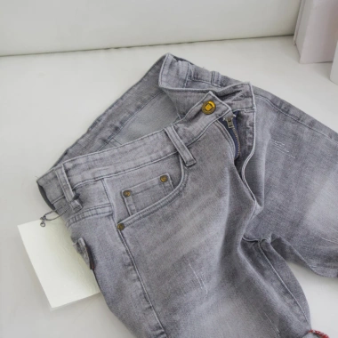 Quần short jean nam cao cấp ngắn trên gối, chống bay màu, co giãn, thoải mái mùa hè 8