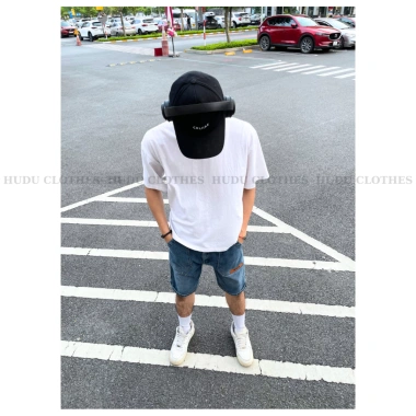 Quần short jean nam ống suông QJ03 - Đùi bò cạp thường, túi xéo, bản to Hàn Quốc, giá 169k
