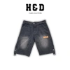 Quần short jean nam ống suông QJ03 - Đùi bò cạp thường, túi xéo, bản to Hàn Quốc, giá 169k 10