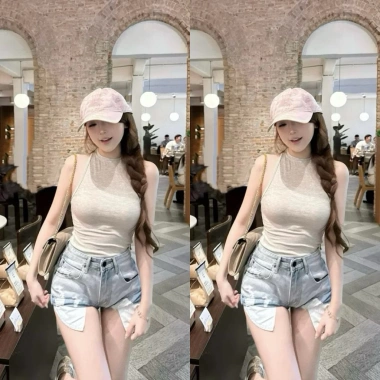 Quần Short Jeans Cotton Cạp Cao QCCC: Tăng 1 Size Giá 248.999 VND Siêu Thoáng Mát