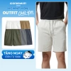 Quần short kaki nam ICONDENIM lưng thun, fabric thoáng mát, trẻ trung, chỉ 269.000đ