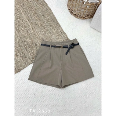 Quần short lưng cao kèm belt thanh lịch - hàng Quảng Châu cao cấp 2.026, phù hợp đi làm và café, giảm giá tới 22% 4