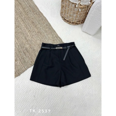Quần short lưng cao kèm belt thanh lịch - hàng Quảng Châu cao cấp 2.026, phù hợp đi làm và café, giảm giá tới 22% 6