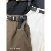 Quần short lưng cao xếp ly + belt 6.501, dáng suông, đi cafe du lịch, giá 448.699₫ 3