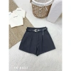 Quần short lưng cao xếp ly + belt 6.501, dáng suông, đi cafe du lịch, giá 448.699₫ 6