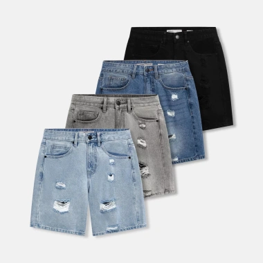 Quần short nam ICONDENIM Orgnls Raw Edge - kiểu loose, giảm giá 419k