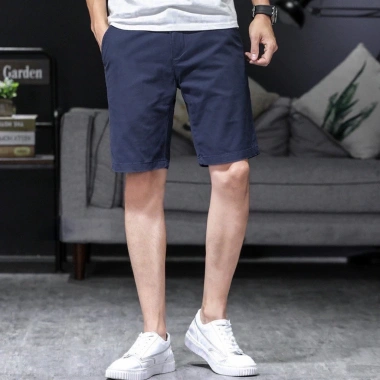 Quần short nam kaki co giãn dày dặn, cạp cúc có chun, thoải mái - 99.000₫