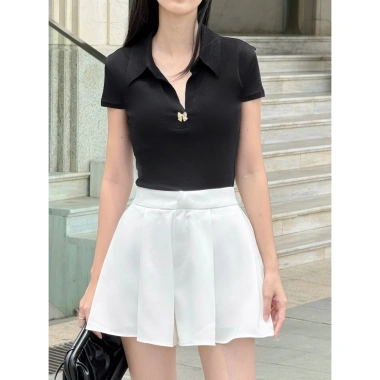 Quần Short Nữ JOVEN Damist Kaki 2 Ly Ống Xòe – Thời Trang Trẻ Trung, Thanh Lịch – Giá 522.000đ 5