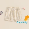 Quần short trẻ em Aqua Toddler kẻ sọc in hình chân nụt, co giãn, dây thắt lưng - giảm 21% 4