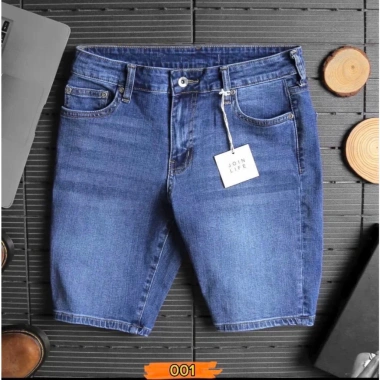 Quần sọt nam xanh jean co giãn chuẩn form, dáng chuẩn đẹp, giảm còn 125.020 VND