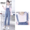 Quần yếm jeans nữ denim dài Ulzzang Hàn Quốc, trẻ trung năng động, chỉ 149.800₫ 3