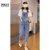 Quần yếm jeans nữ denim dài Ulzzang Hàn Quốc, trẻ trung năng động, chỉ 149.800₫ 5