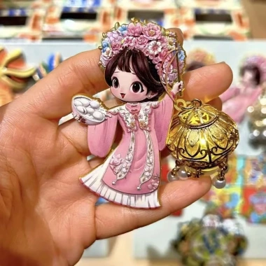 Quanzhou Kẹp Tóc Hoa Streamer Đèn Lồng Dán Tủ Lạnh Đồ Trang Trí Du Lịch Quà Lưu Niệm