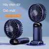 Quạt cầm tay công suất cao, pin lâu dài, mini gập, yên tĩnh, treo cổ – ký túc xá, văn phòng – 116.200 VND 2