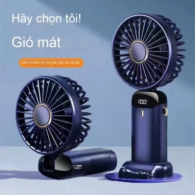 Quạt cầm tay công suất cao, pin lâu dài, mini gập, yên tĩnh, treo cổ – ký túc xá, văn phòng – 116.200 VND