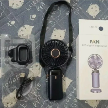 Quạt cầm tay mini pin 10.000mAh 5 tốc độ, đèn LED, dây đeo cổ - Giá chỉ 54.000₫ 9 Quạt cầm tay mini pin 10.000mAh 5 tốc độ, đèn LED, dây đeo cổ - Giá chỉ 54.000₫ 9