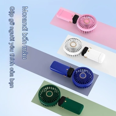 Quạt cầm tay USB sạc lại gập mini di động - sinh viên, bàn ký túc xá, 111.300đ