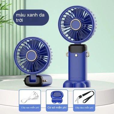 Quạt cầm tay USB sạc lại gập mini di động - sinh viên, bàn ký túc xá, 111.300đ