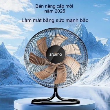Quạt điện công nghiệp đứng sàn, chống rung, gia đình, thương mại, công trường – Giá 499.100₫