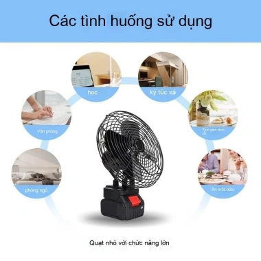 Quạt điện đa năng Dayi Style pin lithium USB, yên tĩnh ngoài trời, công suất gió cao