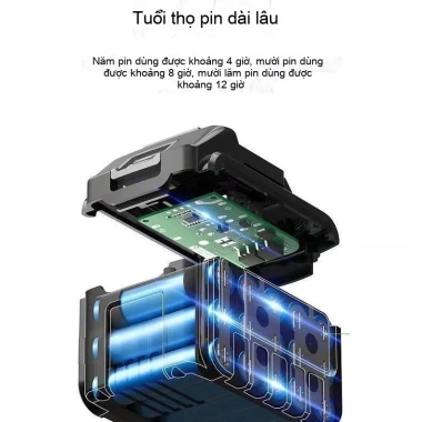 Quạt điện đa năng Dayi Style pin lithium USB, yên tĩnh ngoài trời, công suất gió cao