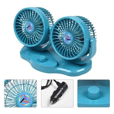 Quạt đôi ô tô 12V-24V gắn taplo, làm mát nhanh, tiết kiệm, giảm còn 569k 2 Quạt đôi ô tô 12V-24V gắn taplo, làm mát nhanh, tiết kiệm, giảm còn 569k 2