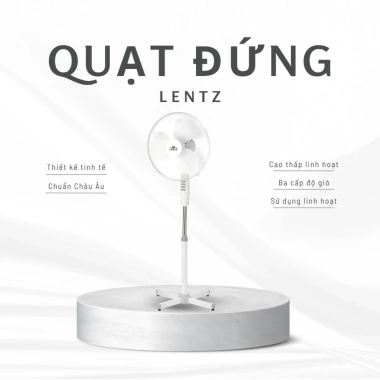 Quạt Đứng FS-40 3 Cấp Gió, Cánh 40cm, Chiều Cao Điều Chỉnh - Hàng Đức, BH 1 Năm, Giá Ưu Đãi 1.044.000₫