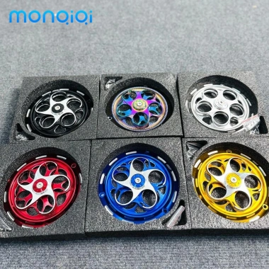 Quạt gió tròn Full CNC nhôm đa màu sắc, lắp dễ cho Vespa, Vision, Scoopy