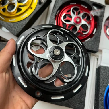 Quạt gió tròn Full CNC nhôm đa màu sắc, lắp dễ cho Vespa, Vision, Scoopy