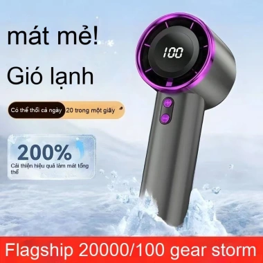 Quạt Jisulife cầm tay siêu mạnh, nhỏ gọn, thích hợp lớp học - Giá chỉ 299.600₫