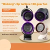 Quạt Kẹp Bàn Mini LCD Cảm Ứng 100 Cấp Độ, Siêu Mát, Không Ồn, Xoay 720° - Chỉ 381.000₫