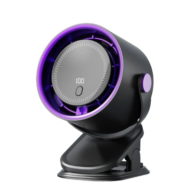 Quạt Kẹp Bàn Mini LCD Cảm Ứng 100 Cấp Độ, Siêu Mát, Không Ồn, Xoay 720° - Chỉ 381.000₫