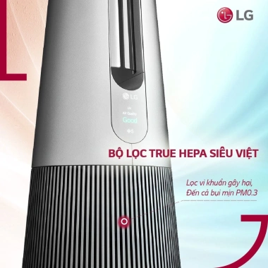 Quạt Lọc Không Khí LG PURICARE AERO TOWER 2.023 – Cảm Biến Bụi PM1.0, Nhập Hàn, BH 12 Tháng, Giá Ưu Đãi 15.4 Triệu