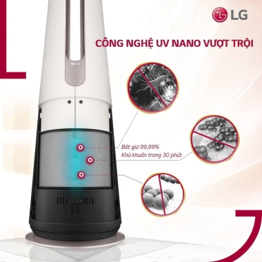 Quạt Lọc Không Khí LG PURICARE AERO TOWER 2.023 – Cảm Biến Bụi PM1.0, Nhập Hàn, BH 12 Tháng, Giá Ưu Đãi 15.4 Triệu