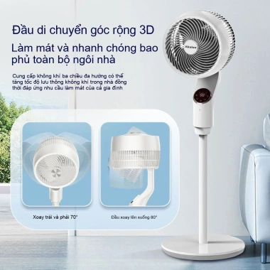 Quạt lưu thông thông minh, dao động, điều khiển giọng nói, quạt điện để bàn